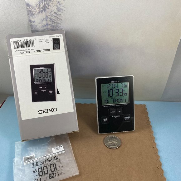 Seiko Portable Audio & Video Seiko Global Radio Wave Desk Clock And
